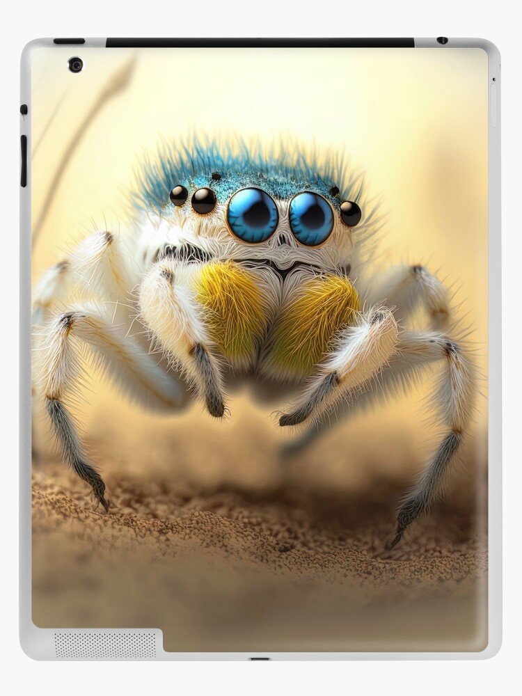peluche araignée bleu ajena doudou araignée yeux brodées