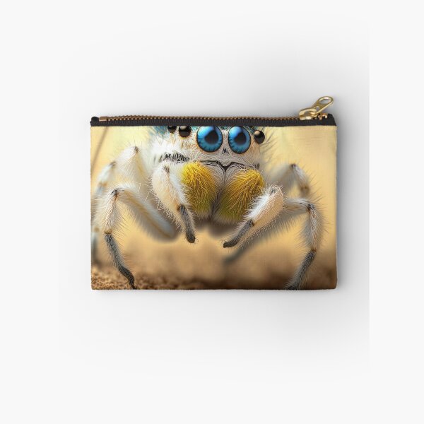 Item preview, cute fluffy jumping spider designed and sold by Avicularious.