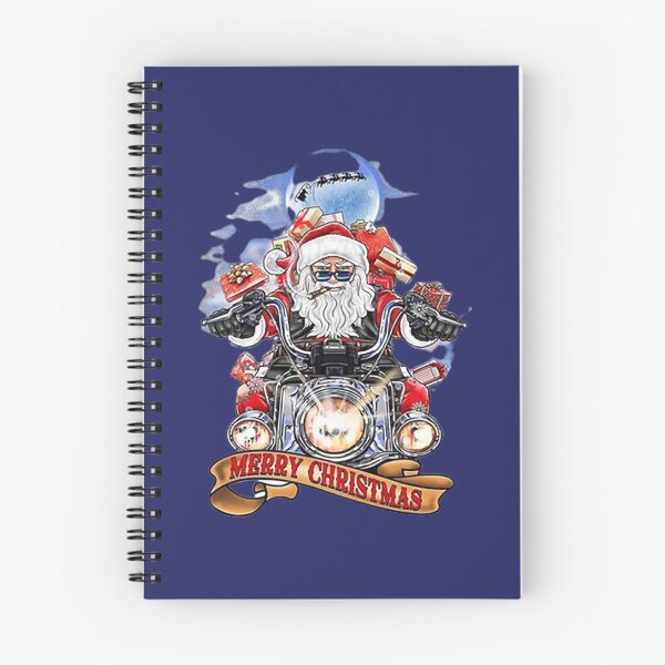 Item preview, Merry Christmas Biker Santa Motorcycle designed and sold by PadLoveRed.