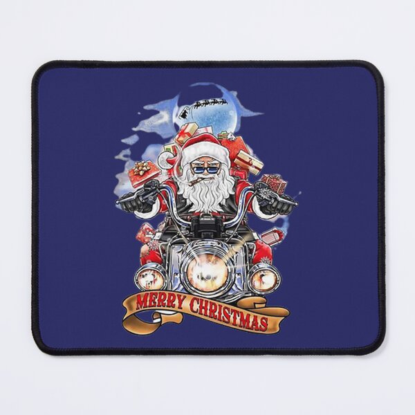 Item preview, Merry Christmas Biker Santa Motorcycle designed and sold by PadLoveRed.
