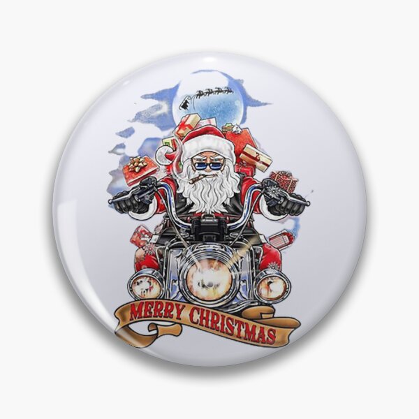 Item preview, Merry Christmas Biker Santa Motorcycle designed and sold by PadLoveRed.