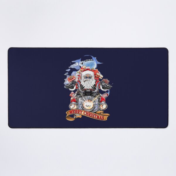Item preview, Merry Christmas Biker Santa Motorcycle designed and sold by PadLoveRed.