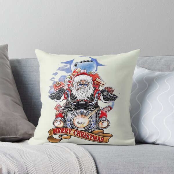 Item preview, Merry Christmas Biker Santa Motorcycle designed and sold by PadLoveRed.