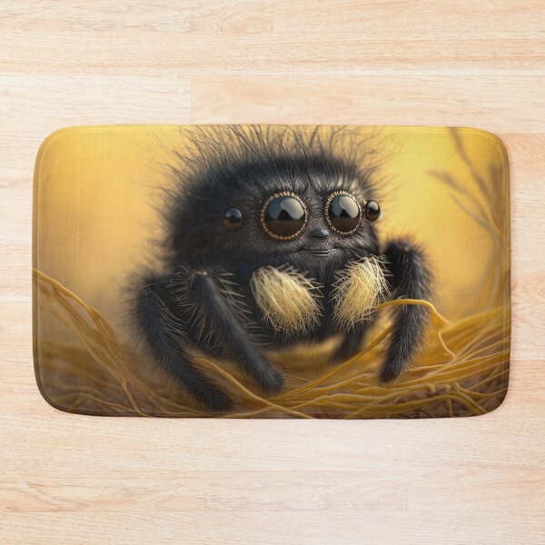 Item preview, cute fluffy jumping spider designed and sold by Avicularious.