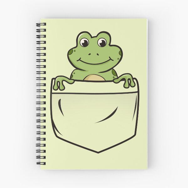 Item preview, Cute frog in a pocket.  Cottagecore aesthetic frog designed and sold by HopItStudio.