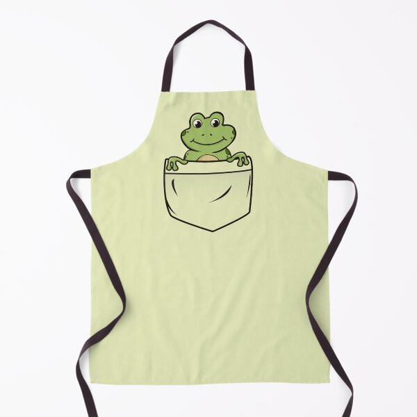 Item preview, Cute frog in a pocket. Cottagecore aesthetic frog designed and sold by HopItStudio.
