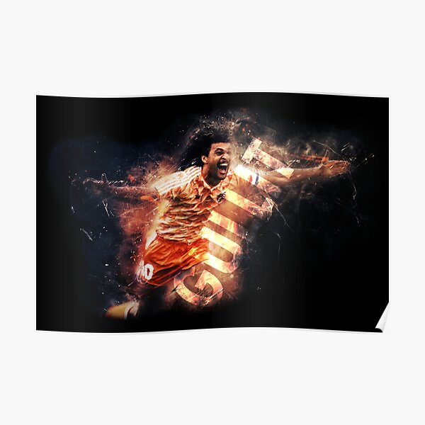 Poster Ruud Gullit – Milan AC, PSV Eindhoven, Guerin Sportivo, Vintage Foot