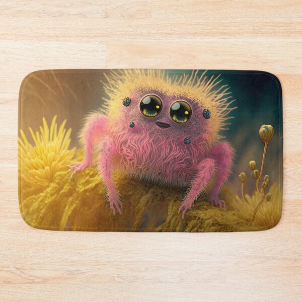 Item preview, cute fluffy jumping spider designed and sold by Avicularious.