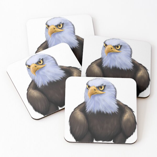 Artikelvorschau, Cute Bald Eagle Drawing entworfen und verkauft von WeHeartAnimals.