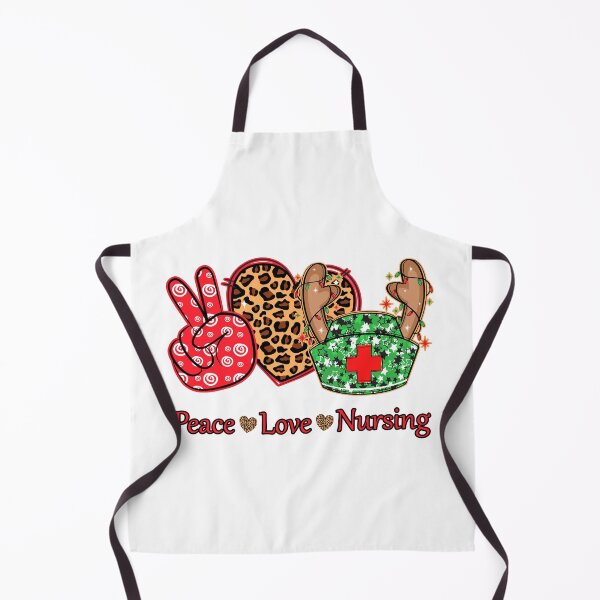 Item preview, Peace Love Nursing Christmas Reindeer Hat Nurse designed and sold by MisPuHoney.