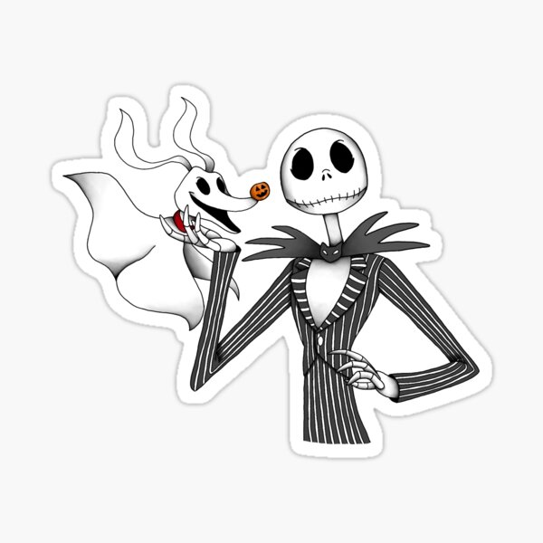 Nightmare Before Christmas (Jack and Zero) Sticker