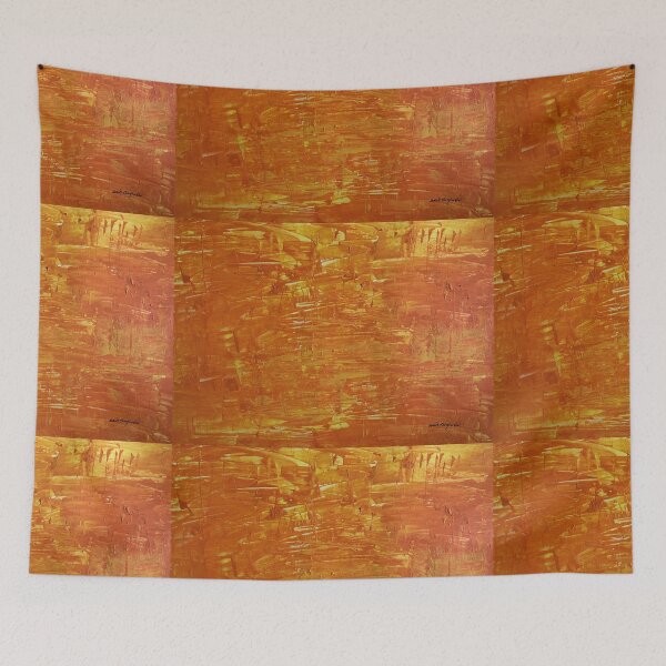 Item preview, Magma - Contemporary, modern and orange abstract art print by adzspirit designed and sold by AdzSpirit.