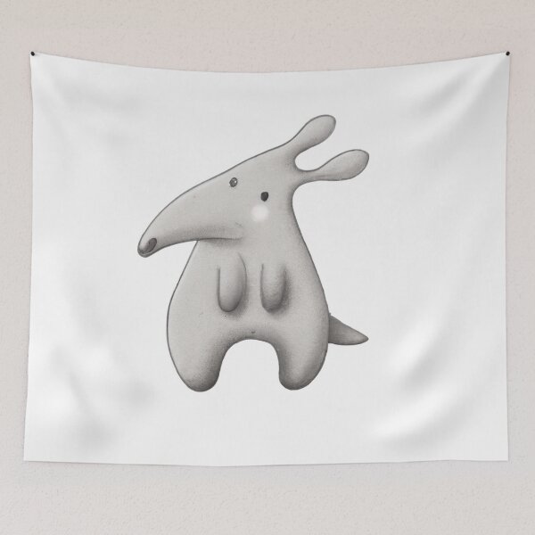 Item preview, Cute Aardvark Drawing designed and sold by WeHeartAnimals.