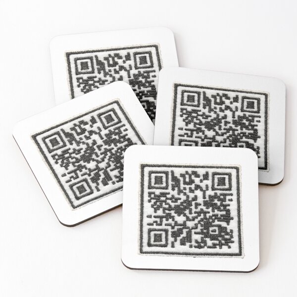 Item preview, Rick Roll QR code Sticker designed and sold by designolo.