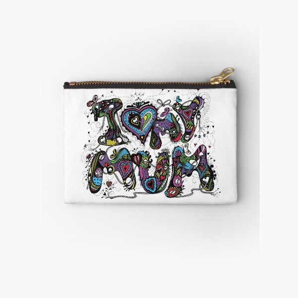 Item preview, I Love My Mum Multicoloured Aussie Tangle on White Background designed and sold by Heatherian.