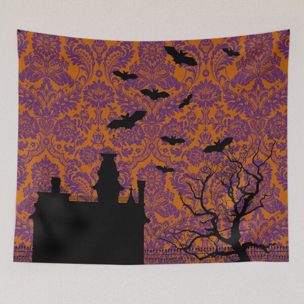 Item preview, Ghotic Seamless Pattern - Addams Family House designed and sold by Art-of-Enami.