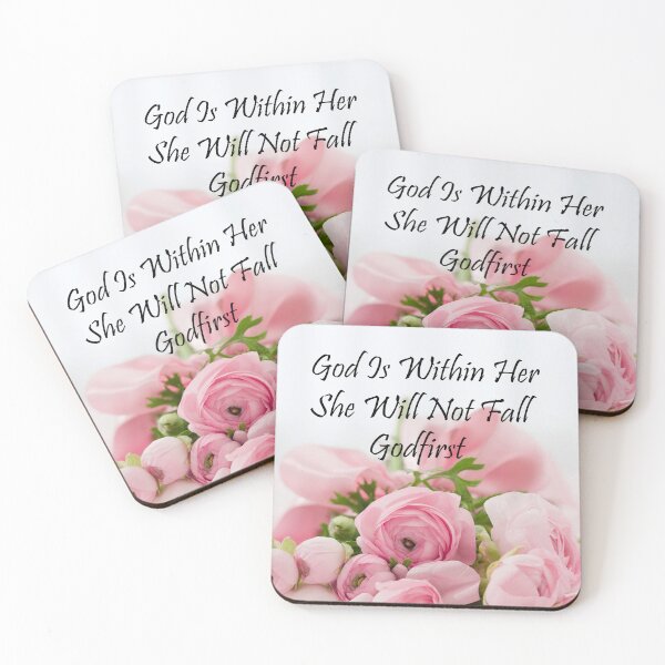 Item preview, God is within her she will not fall. Gift Christian Quotes designed and sold by Yozriner.