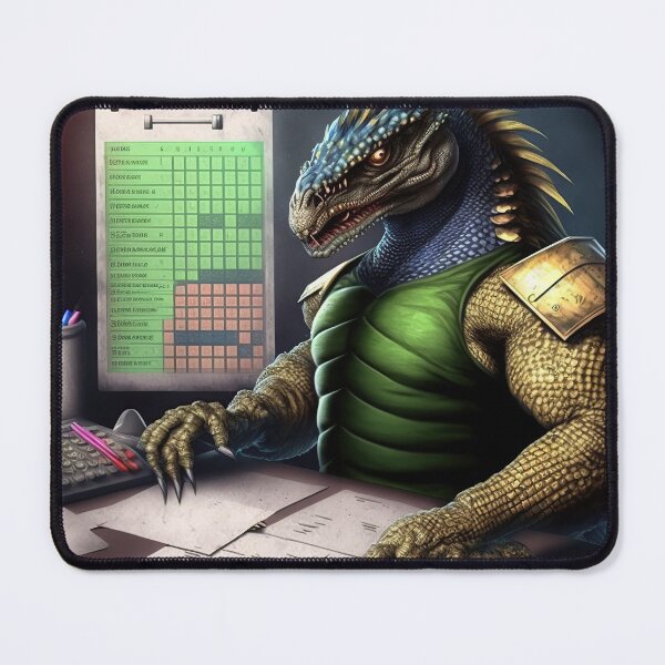 Item preview, lizard man in the office designed and sold by IA-Power.