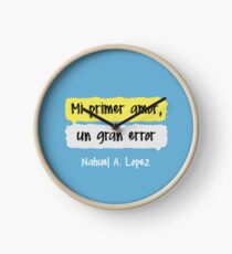 Mi primer amor, un gran error Clock
