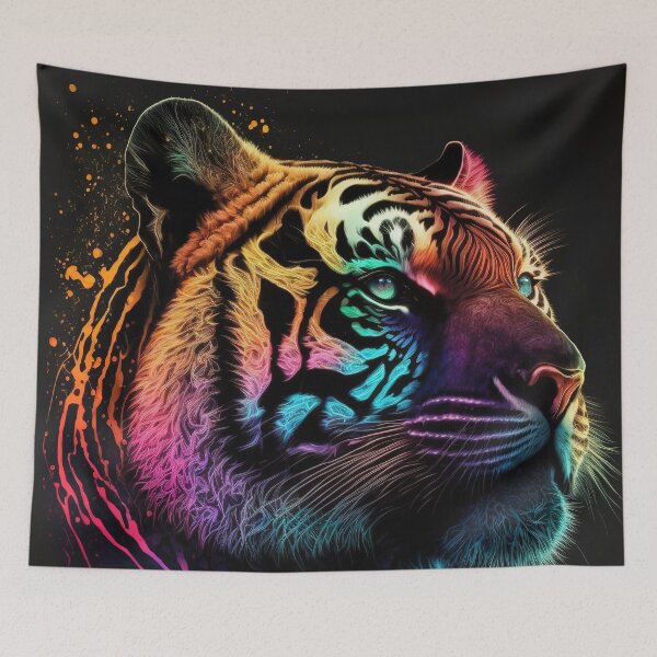 Item preview, Colorful Tiger Painting designed and sold by PaintLabs.