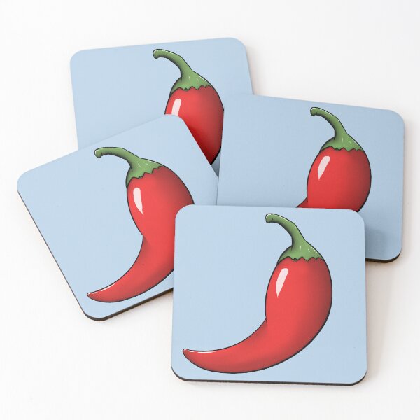 Item preview, Red Hot Chili Pepper on Blue designed and sold by CreativeDraws42.