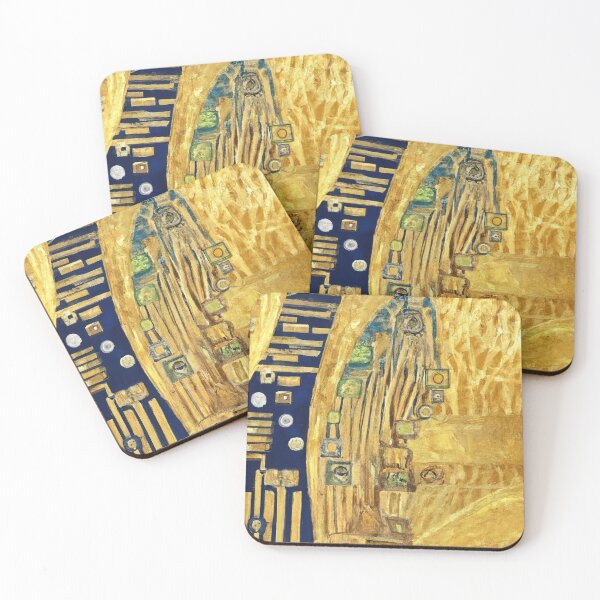 Item preview, Klimt Gold Blue Pattern designed and sold by maniacfitness.