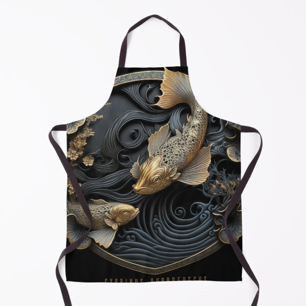 Item preview, Sacred Geometry Yin Yang Koi fish Royal Art Deco Art designed and sold by artelligens.