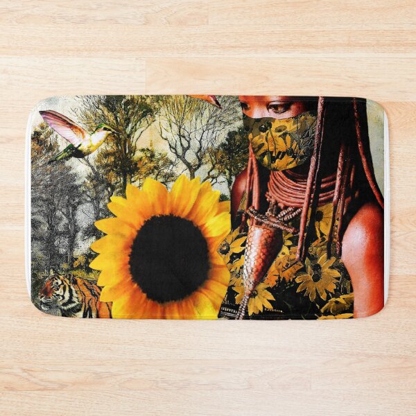 Item preview, Africa Black Power African American Mother Sunflower Ukraine designed and sold by Seruni Artworks.