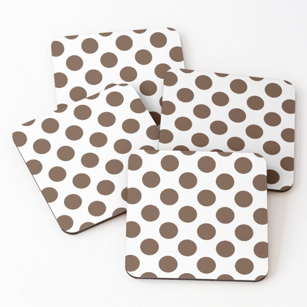 Item preview, Dark Emperador brown polka dots designed and sold by coverinlove.