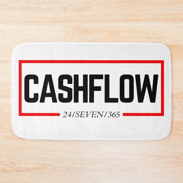 Item preview, CASHFLOW 24/SEVEN/365 white background  designed and sold by KingsManKind.