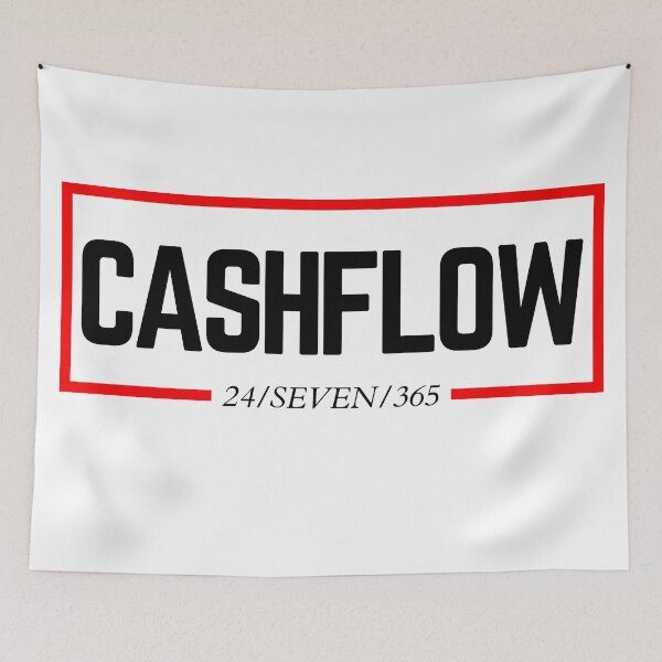 Item preview, CASHFLOW 24/SEVEN/365 white background  designed and sold by KingsManKind.