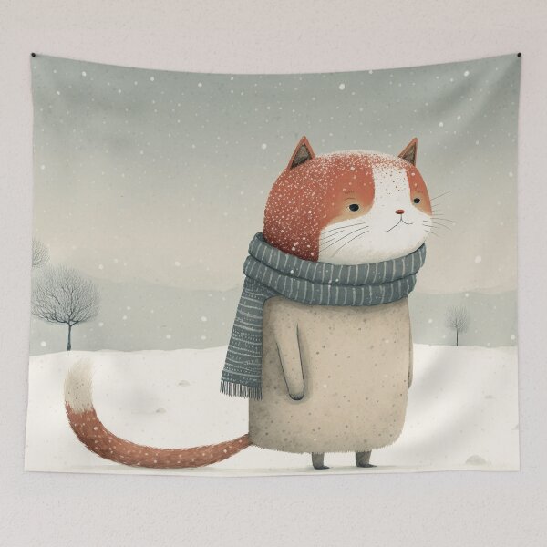 Item preview, Cat in the snow designed and sold by NattyCorvus.