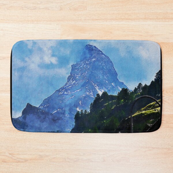 Item preview, Matterhorn Mountain Switzerland Zermatt, European Swiss Alps Mountains, Winter Matterhorn Landscape Oil Paint, Switzerland Highest Peak designed and sold by Paintcorner.