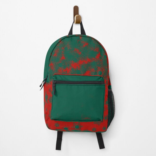 Item preview, Blizzard - Green snowflakes on a red background designed and sold by illustratious.
