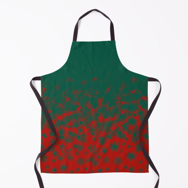 Item preview, Blizzard - Green snowflakes on a red background designed and sold by illustratious.