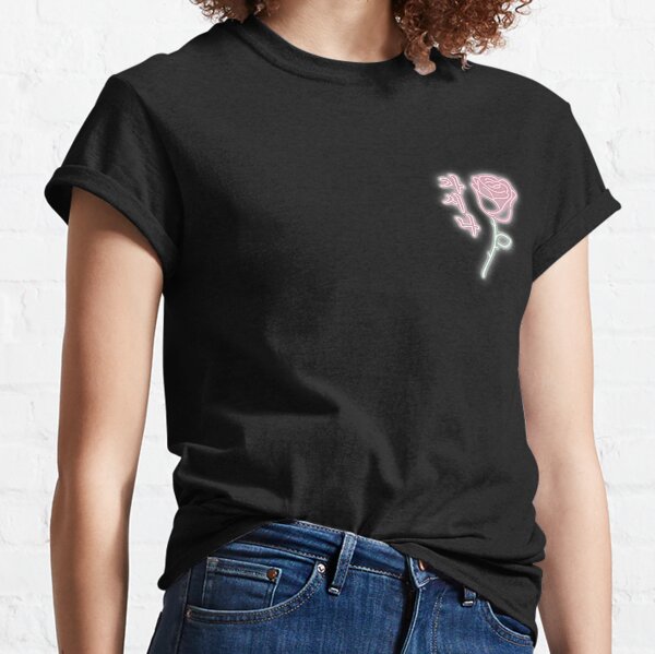 neon rose shirt