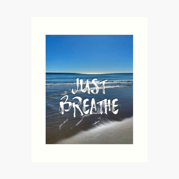 Sea View Quote Art Print