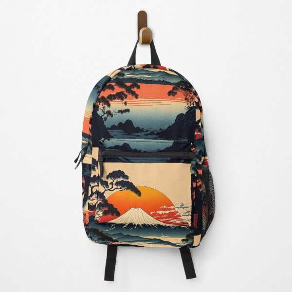 Item preview, Japanese Mountains Ukiyo e illustration Vintage Lookalike designed and sold by WartonnoArt.