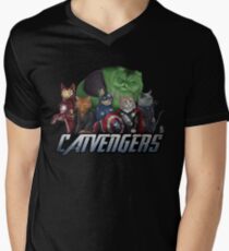 The Catvengers Men's V-Neck T-Shirt