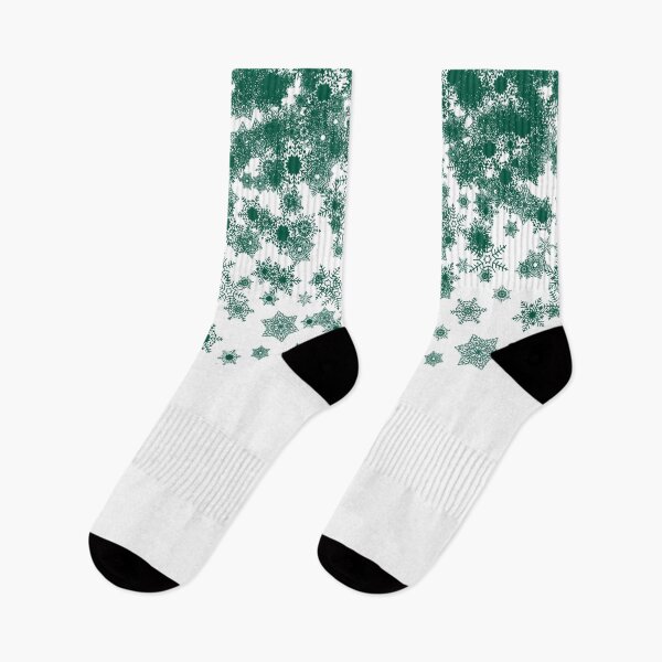 Item preview, Blizzard - Green snowflakes designed and sold by illustratious.