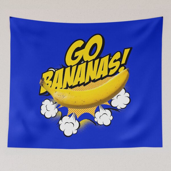 Item preview, Go Bananas! Crazy Party Pun Pop Art Design designed and sold by CandOCreative.