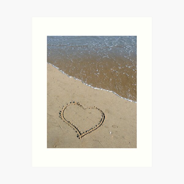 Love Beach Art Print