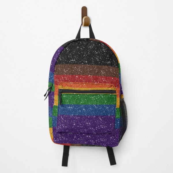 Item preview, Faux Glitter Inclusive Rainbow Pride Flag Background designed and sold by LiveLoudGraphic.