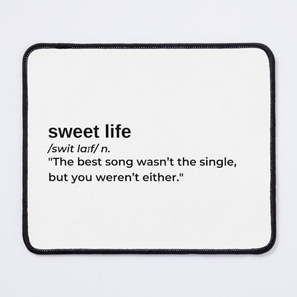 Item preview, Sweet Life by Frank Ocean designed and sold by RapLyricsStore.