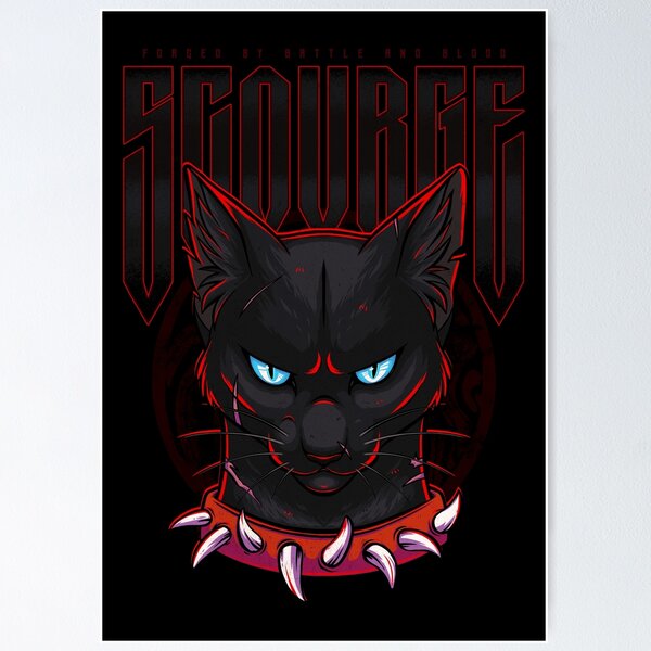 Warrior Cats Villain Scourge Postcard by NRArtGraph