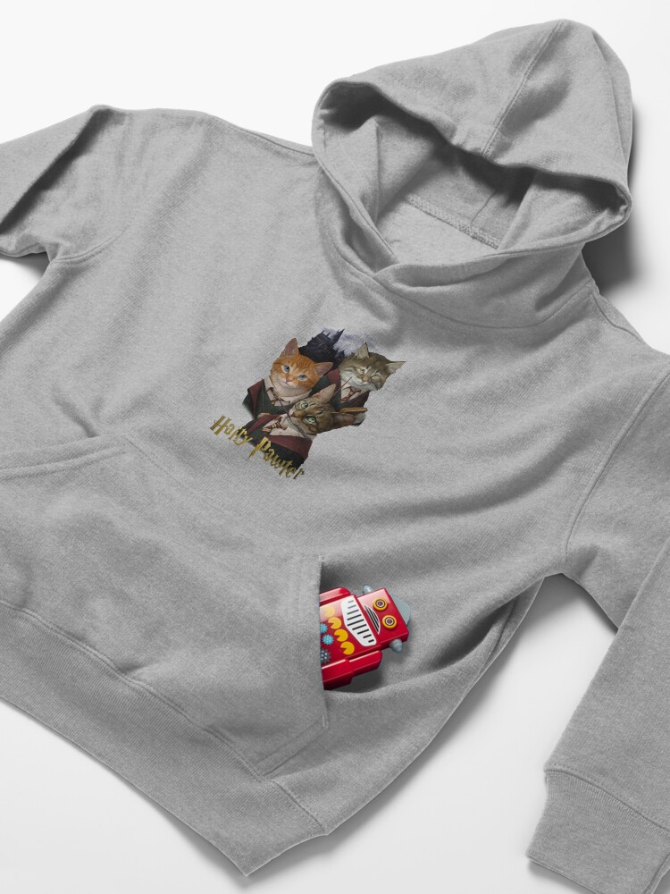 Alternate view of Hairy Pawter Kids Pullover Hoodie