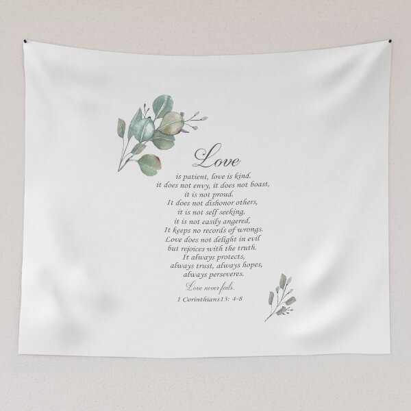 Item preview, 1 corinthians 13, Bible Verse designed and sold by latiendadearyam.