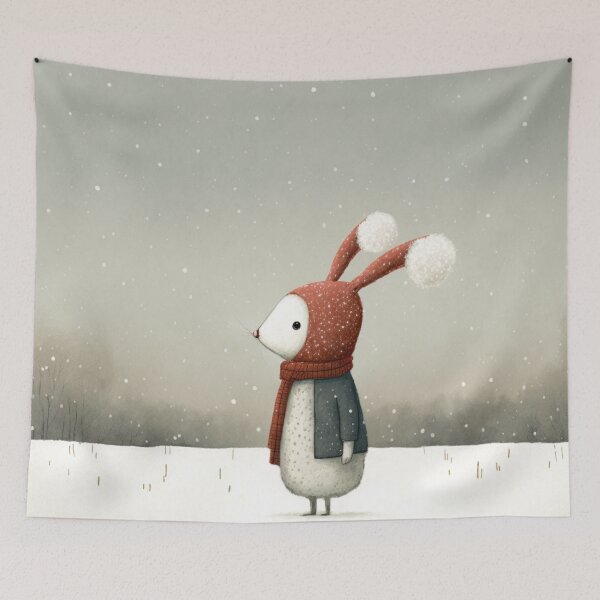 Item preview, Rabbit in the snow designed and sold by NattyCorvus.