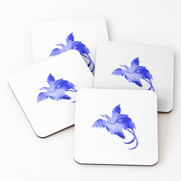 Item preview, Blue Watercolour Bird of Paradise - Papua New Guinea designed and sold by PNG-pikinini.