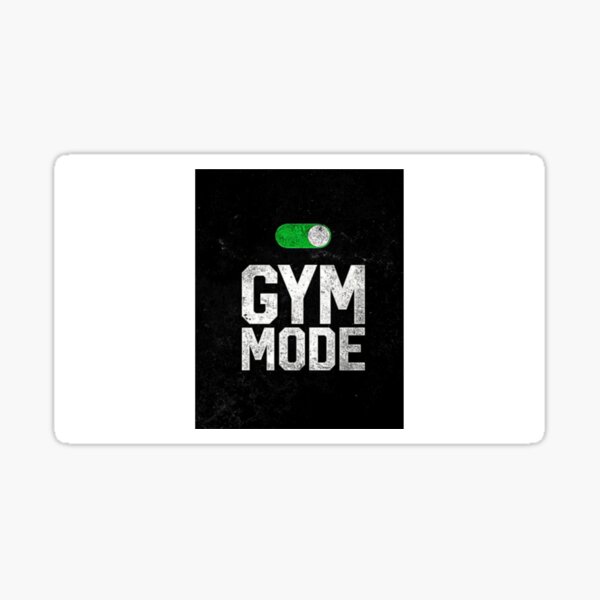 Healty Mode On - Funny Gym Gift For Gym Lover' Sticker